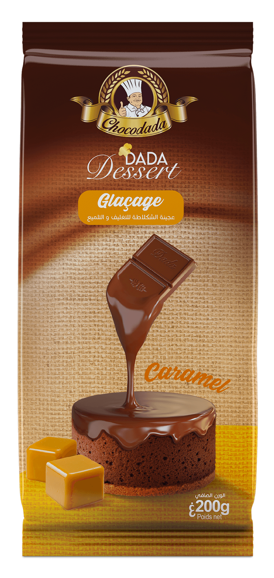 Dada Dessert Glacage Caramel chocodada