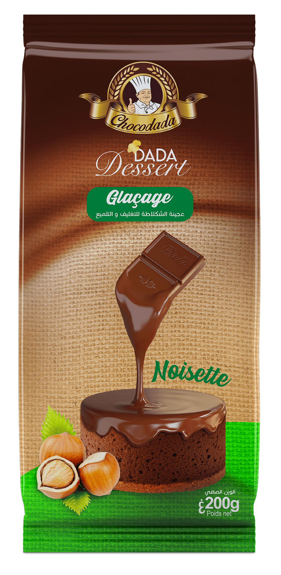 Dada Dessert Glacage Noisette chocodada